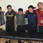 宮崎大学アメフト部に出張施術