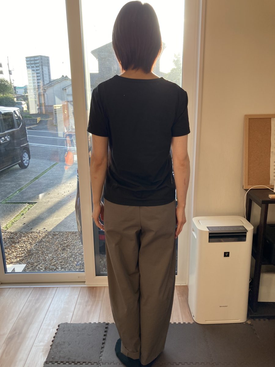 前かがみの姿勢をとることが多い職業の方が来店