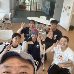 鹿児島大学アメリカンフットボール部の学生トレーナーの皆さんにテーピング講習会