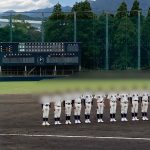 鹿児島実業高校軟式野球部のトレーナーとして九州大会帯同