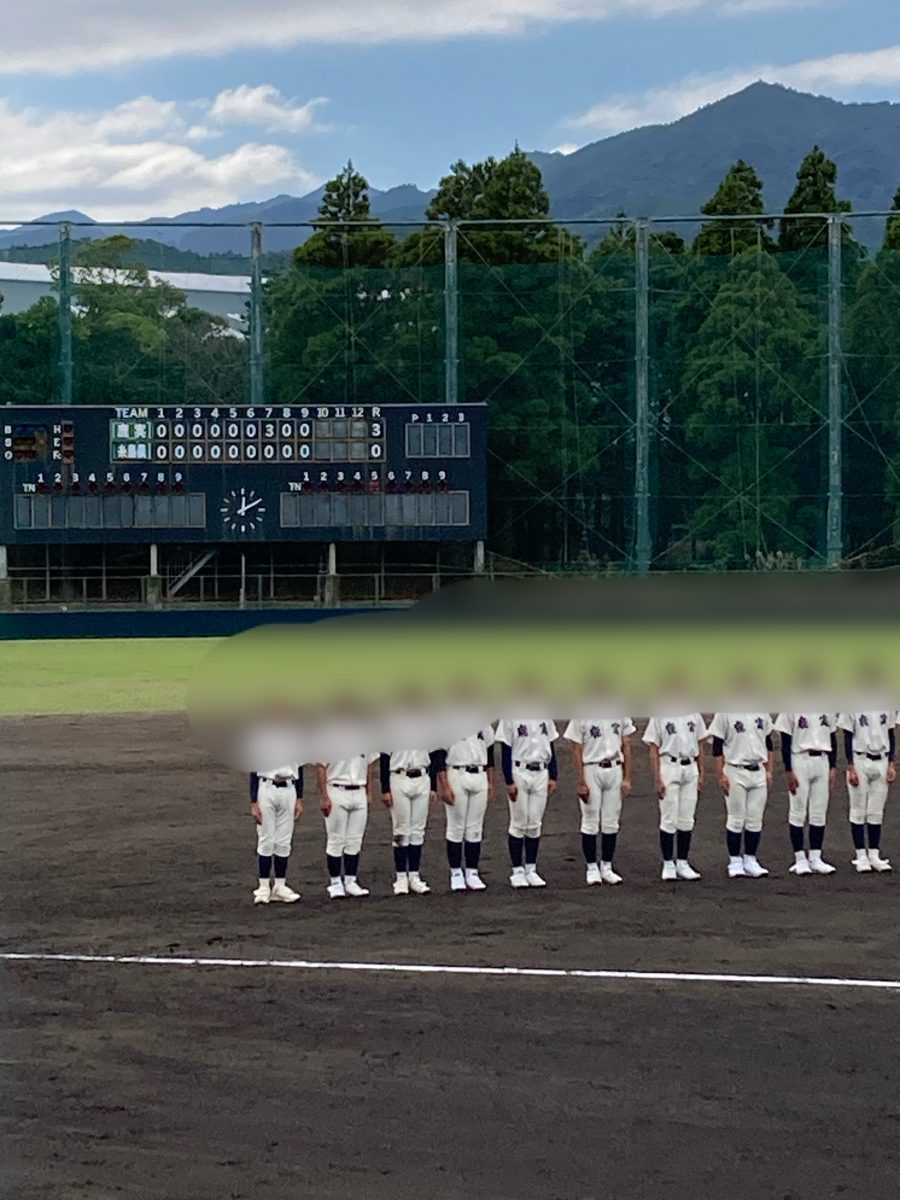 鹿児島実業高校軟式野球部のトレーナーとして九州大会帯同
